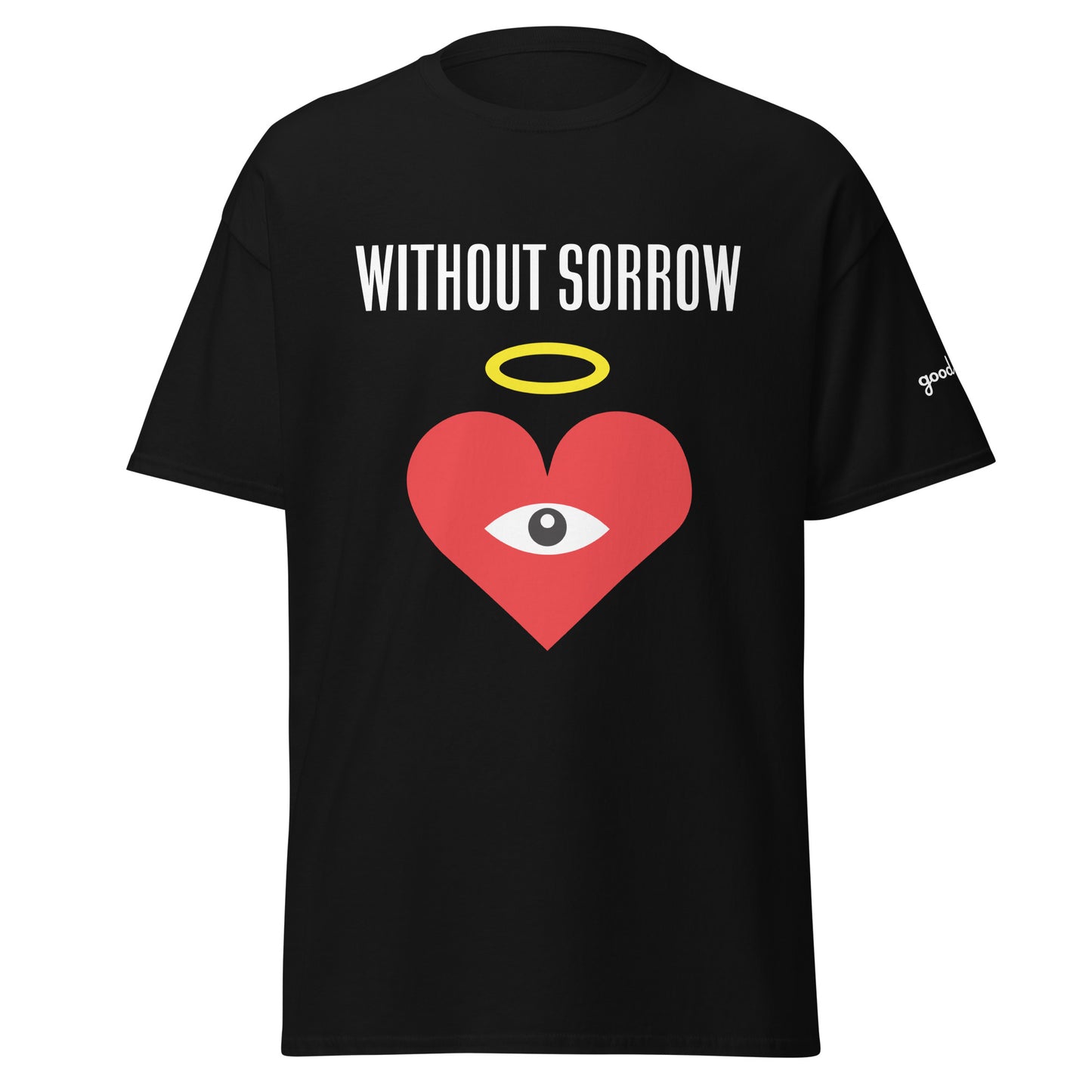 WITHOUT SORROW Red Heart-Eye Black Tee