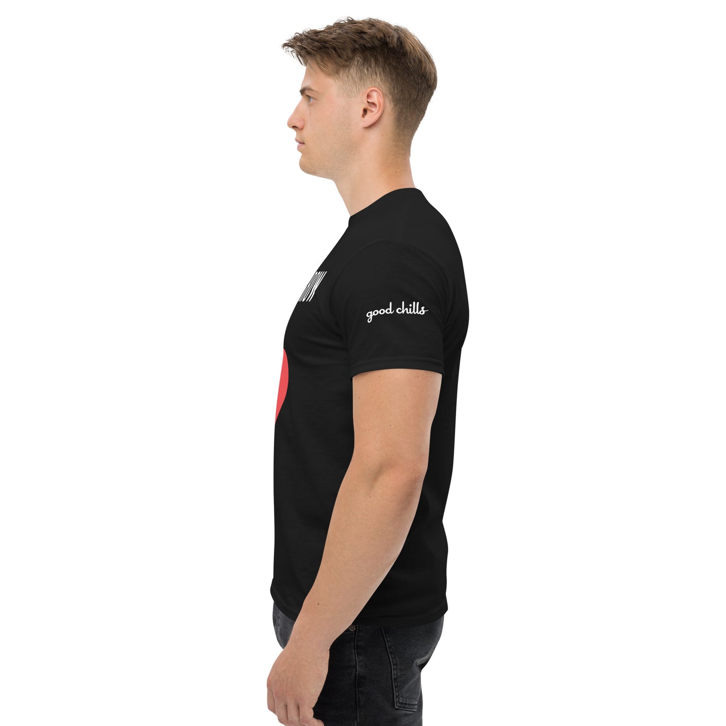 WITHOUT SORROW Red Heart-Eye Black Tee