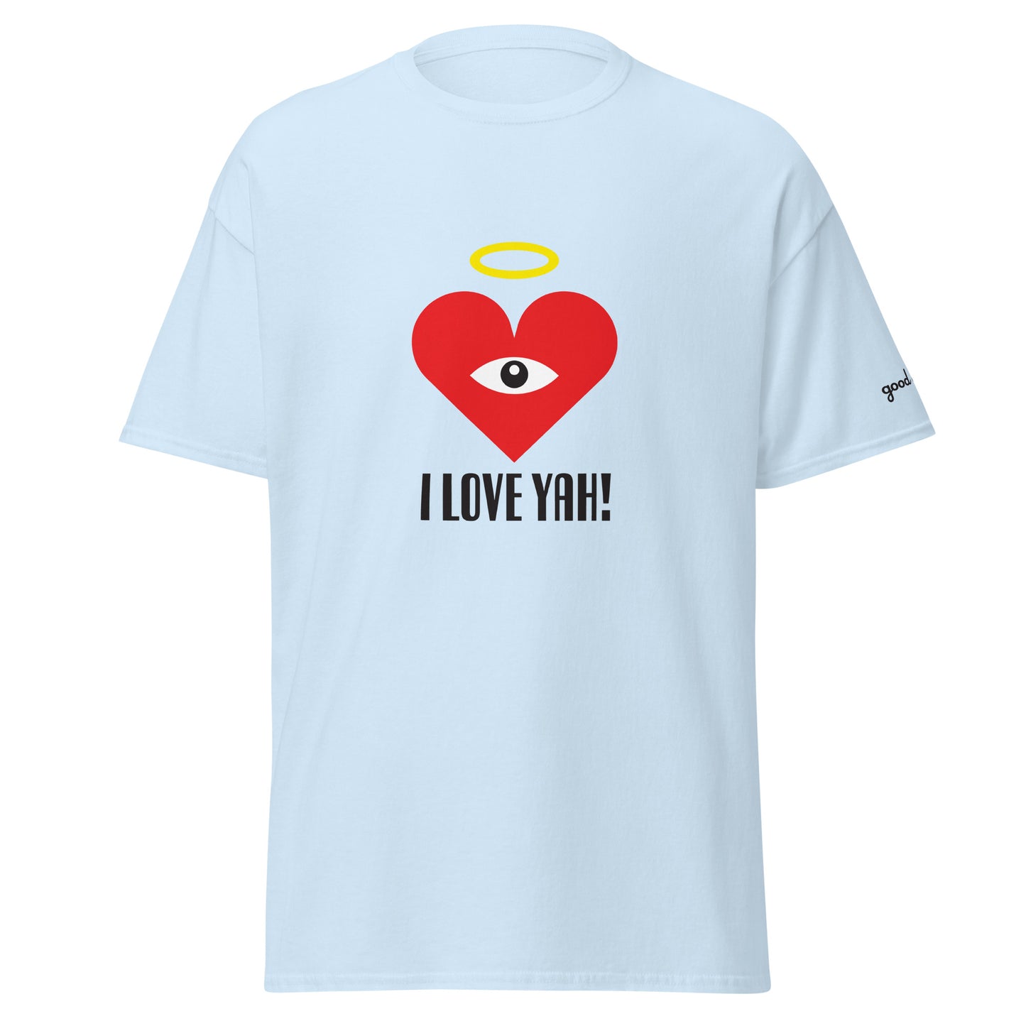 I LOVE YAH! Red Heart-Eye Classic Printed Tees