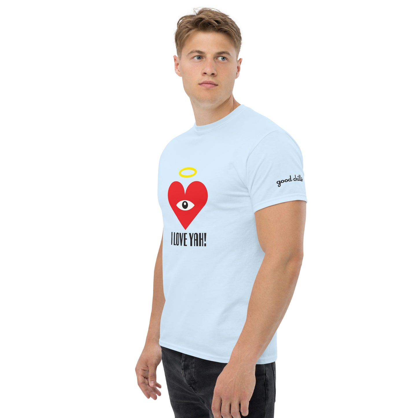 I LOVE YAH! Red Heart-Eye Classic Printed Tees