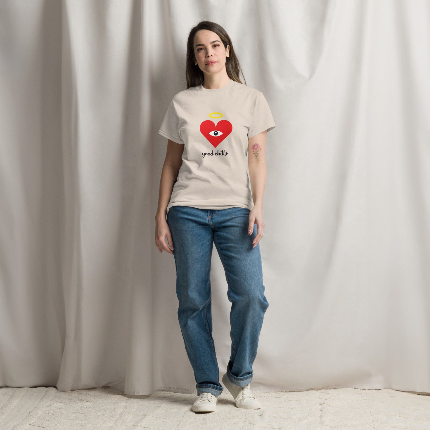 "good chills" Red Heart-Eye Classic Printed Tees