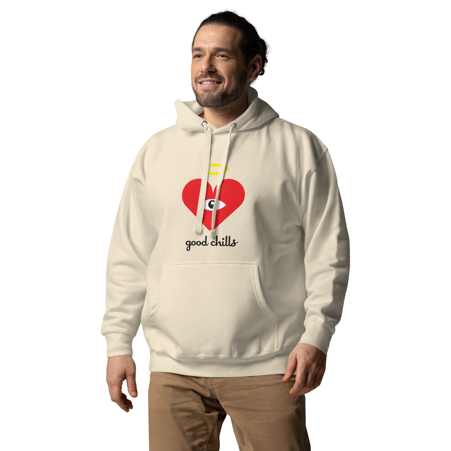"good chills" Red Heart-Eye Unisex Hoodies