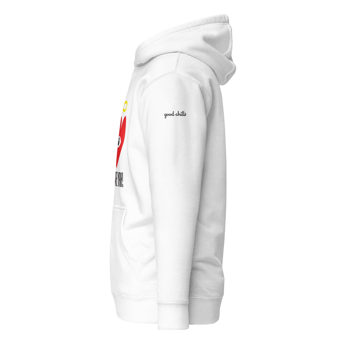 I LOVE YAH! Red Heart-Eye Unisex Hoodies