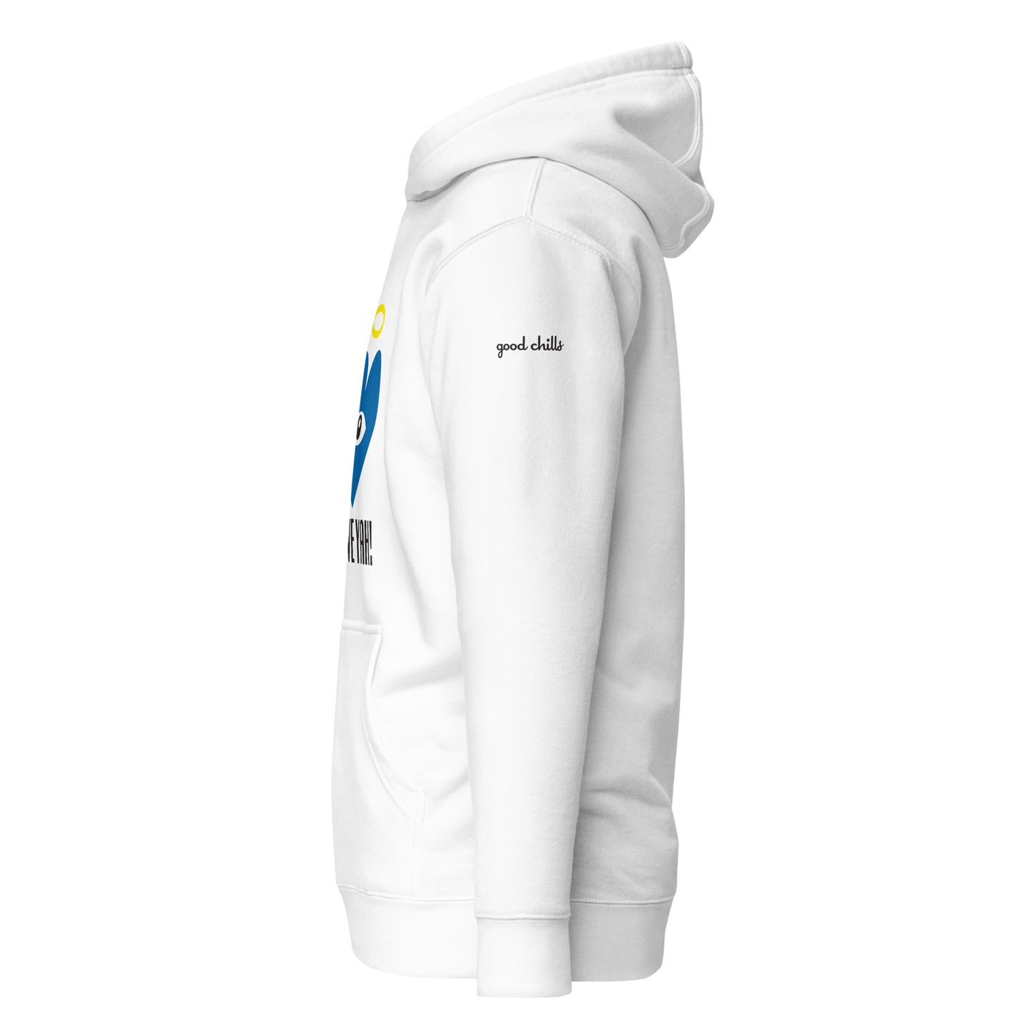 I LOVE YAH! Blue Heart-Eye Unisex Hoodies