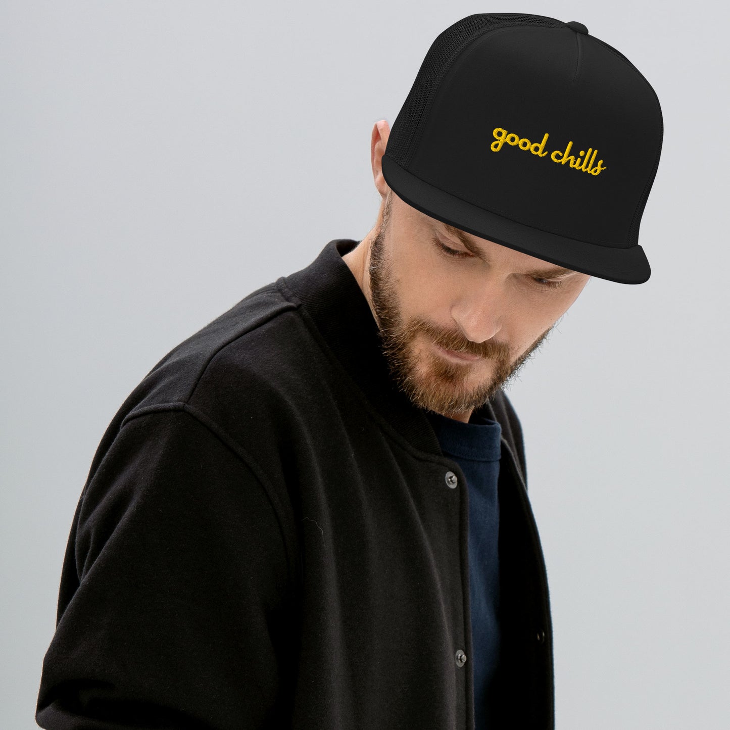Gold "good chills" [Embroidered] Trucker Hats