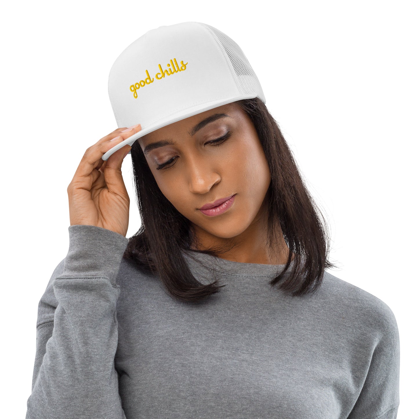 Gold "good chills" [Embroidered] Trucker Hats