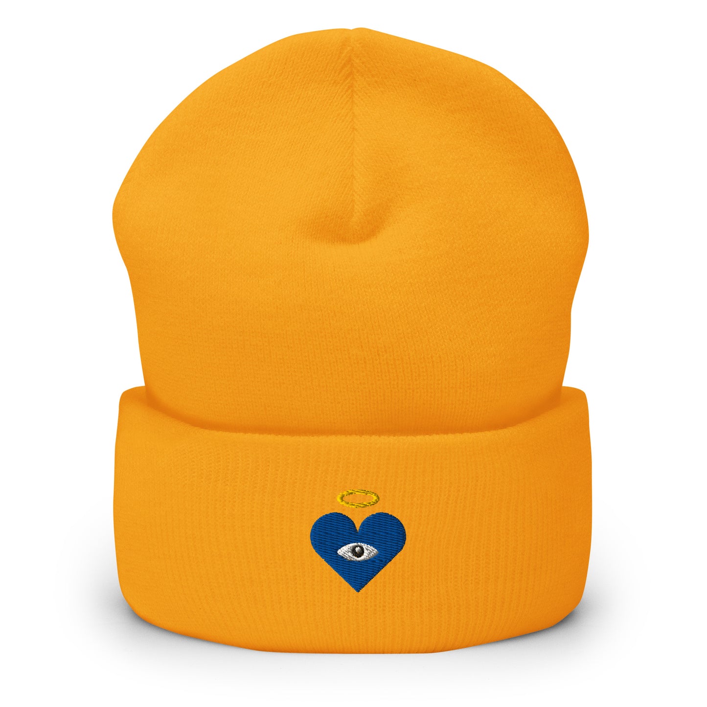 Blue Heart-Eye [Embroidered]  Premium Color Beanies