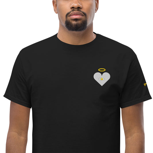 Protect Your Heart! Cloud x Gold Heart-Eye [Embroidered] Classic Tees