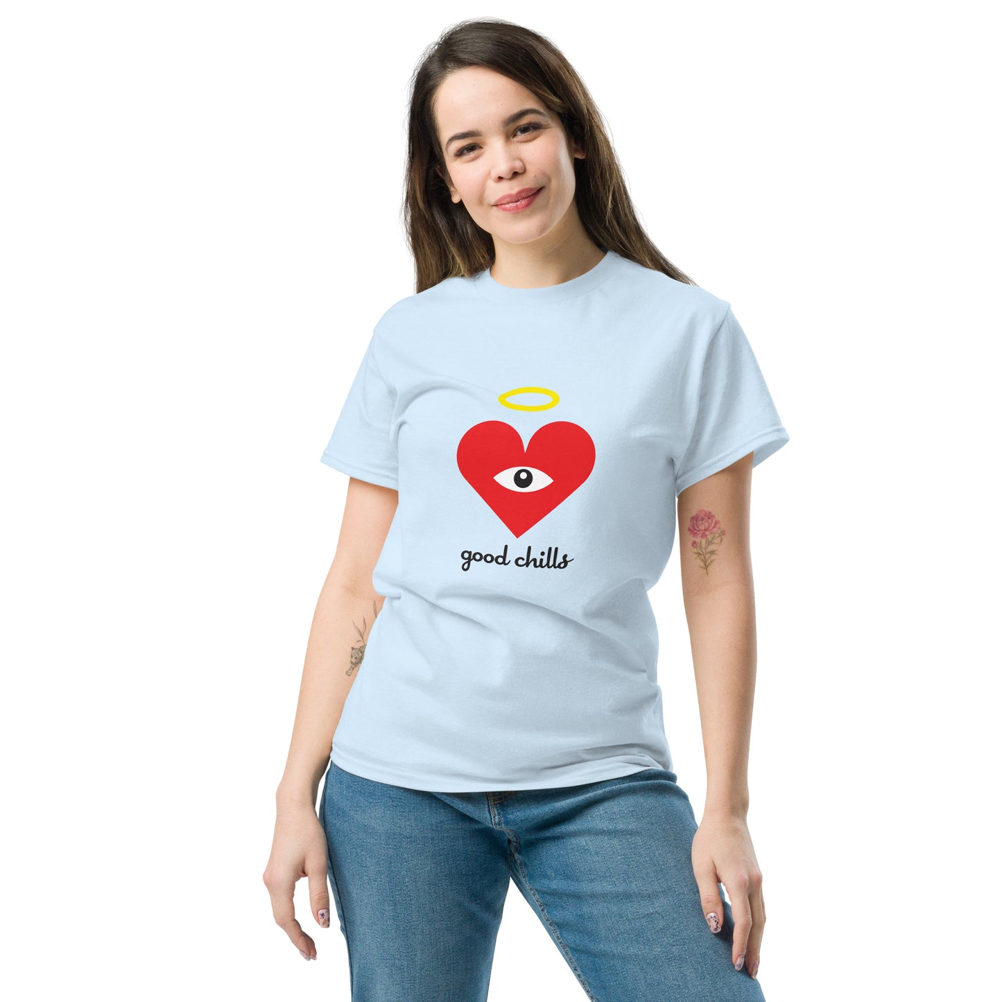 "good chills" Red Heart-Eye Classic Printed Tees