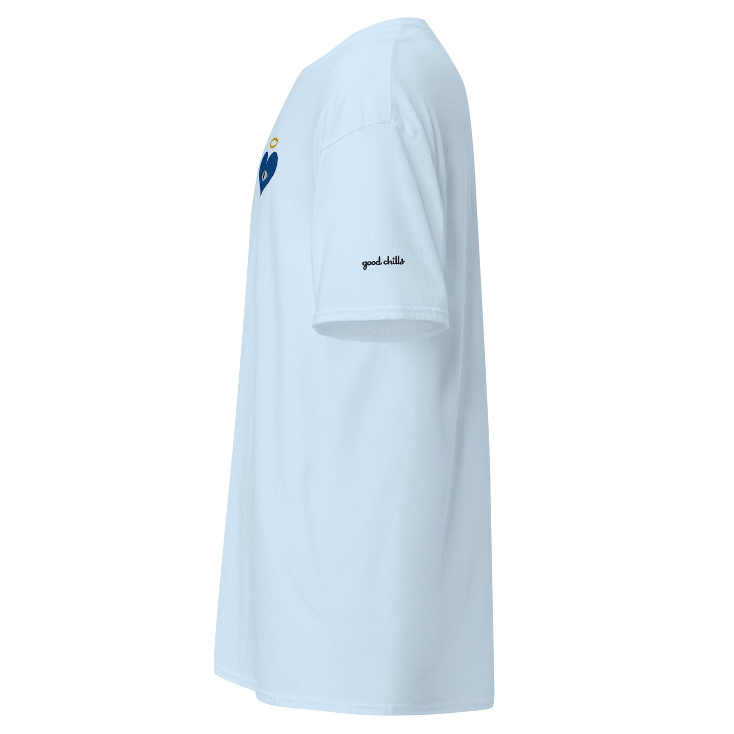 Protect Your Heart! Blue Heart-Eye [Embroidered] Classic Tees
