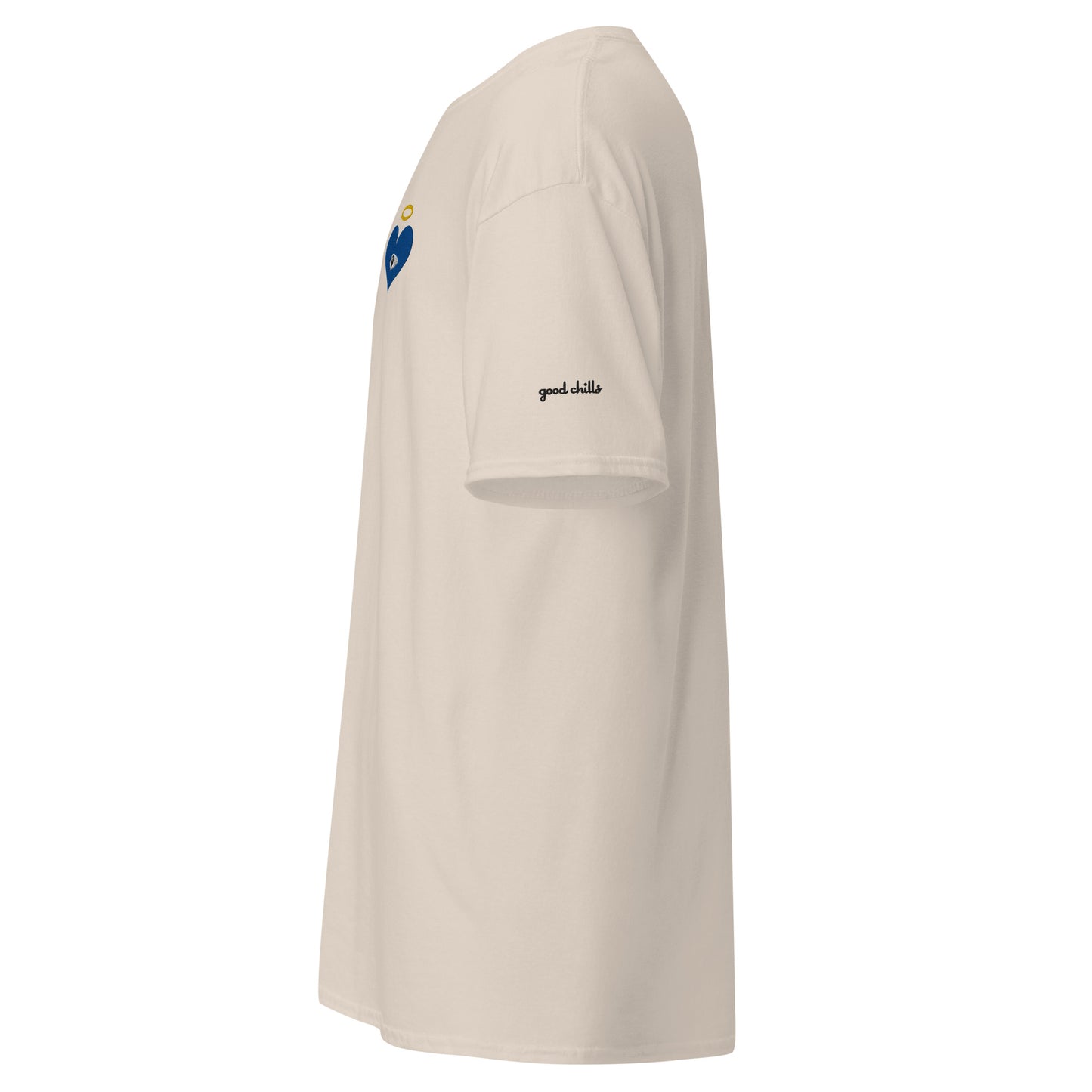 Protect Your Heart! Blue Heart-Eye [Embroidered] Classic Tees