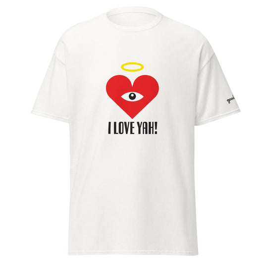 I LOVE YAH! Red Heart-Eye Classic Printed Tees