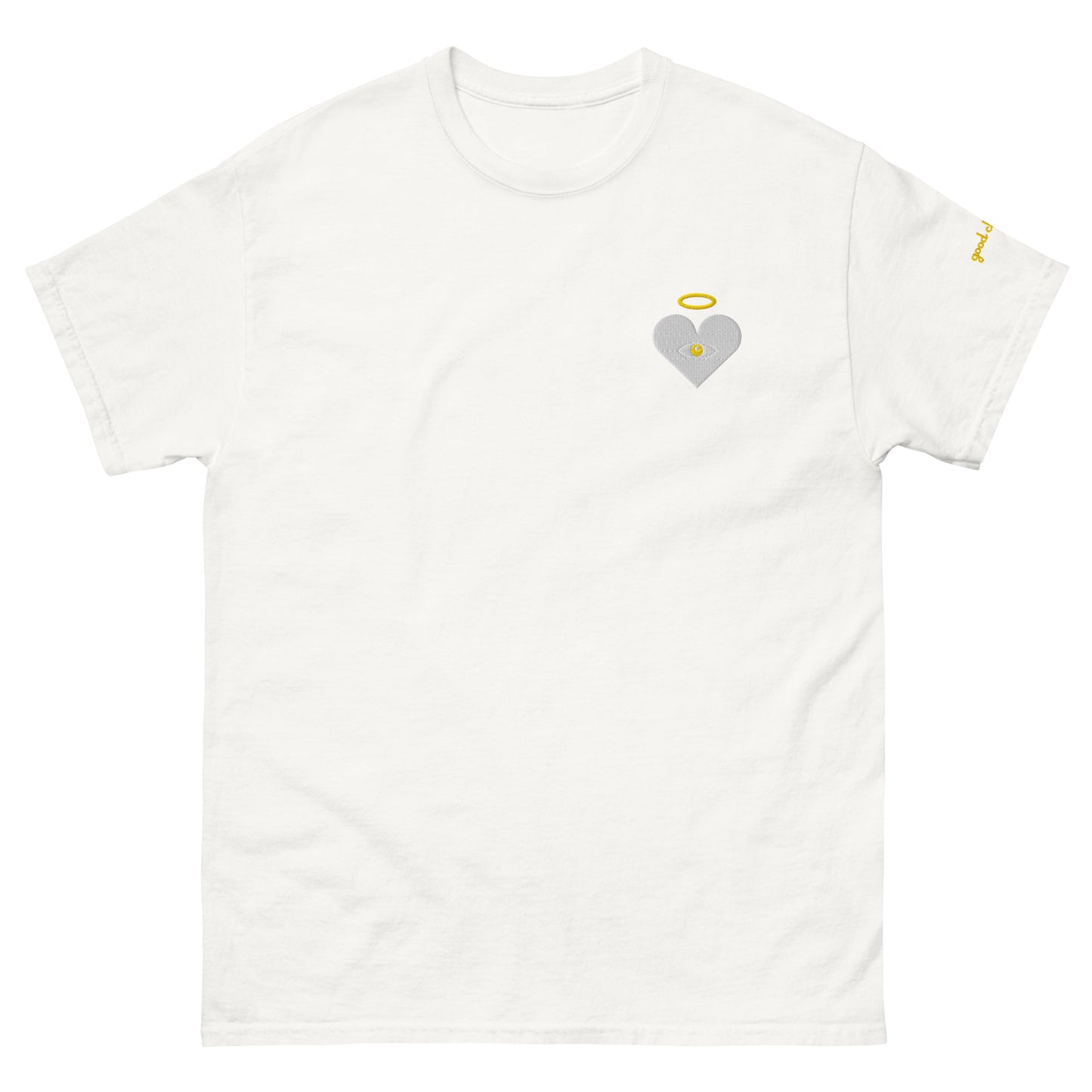 Protect Your Heart! Cloud x Gold Heart-Eye [Embroidered] Classic Tees