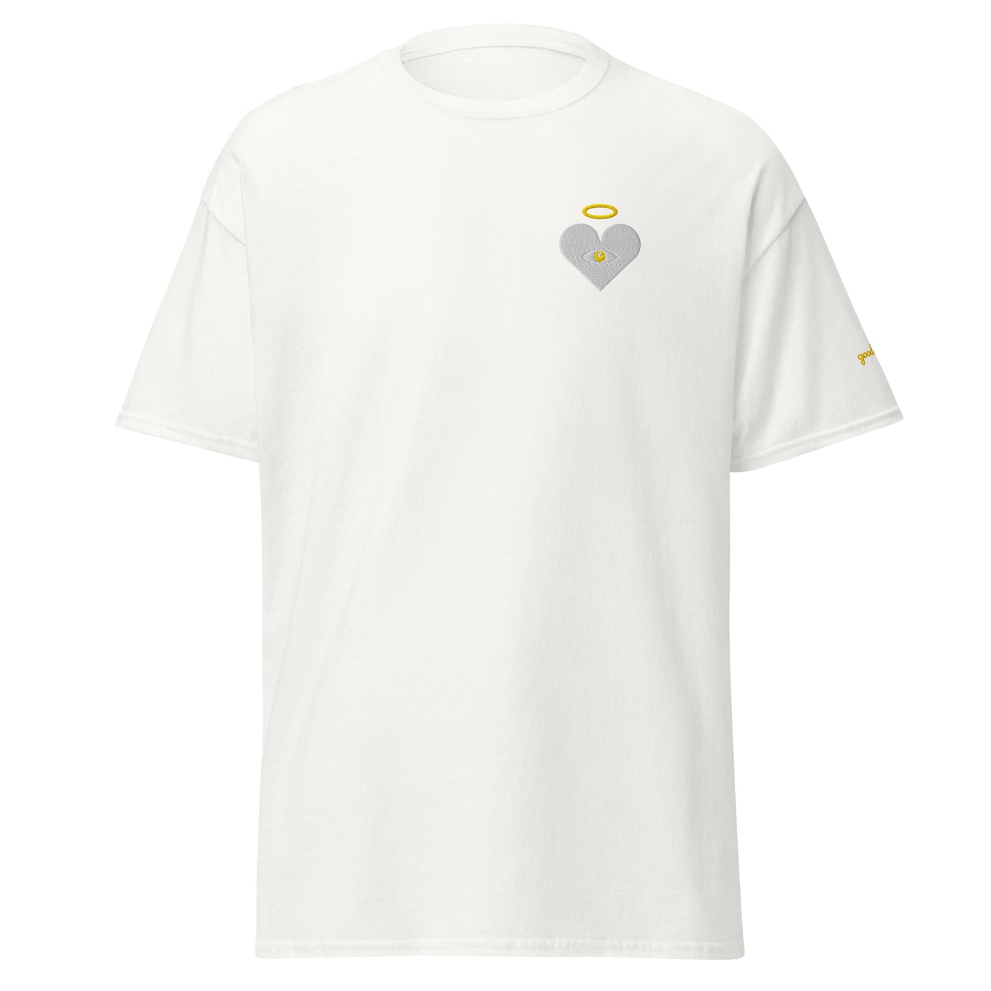 Protect Your Heart! Cloud x Gold Heart-Eye [Embroidered] Classic Tees