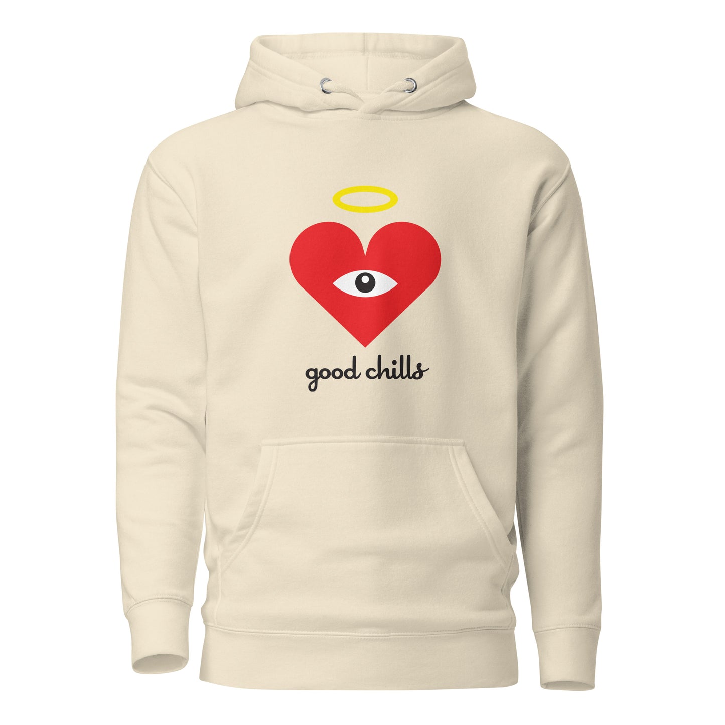 "good chills" Red Heart-Eye Unisex Hoodies