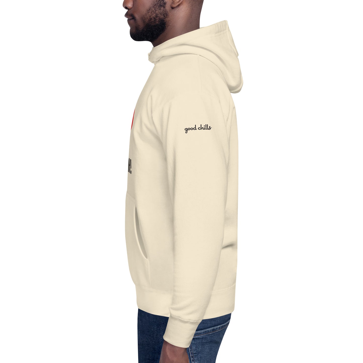 I LOVE YAH! Red Heart-Eye Unisex Hoodies