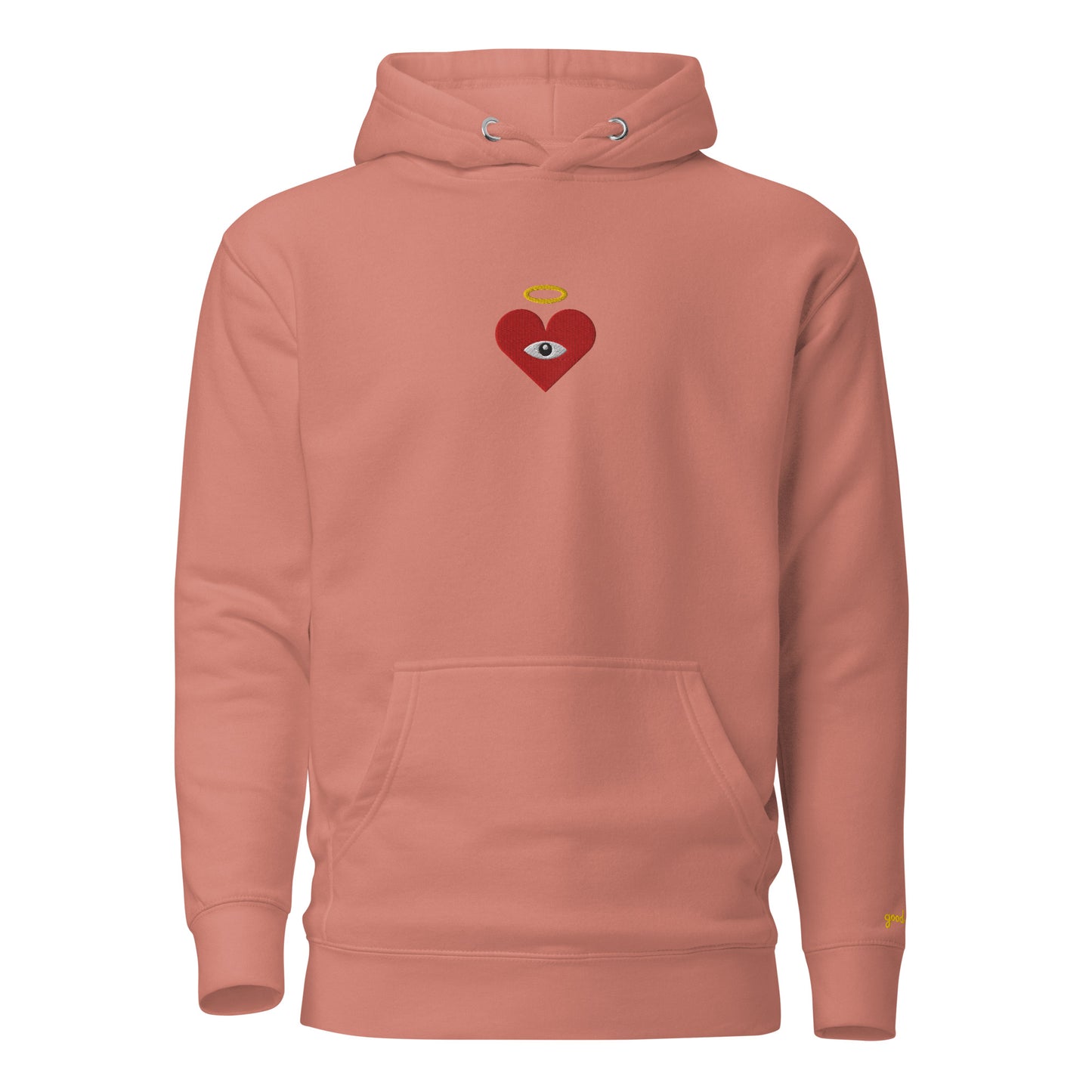 Red Heart-Eye [Embroidered]  Unisex Hoodies