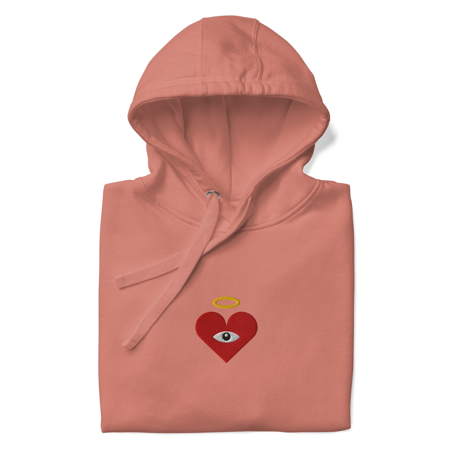 Red Heart-Eye [Embroidered]  Unisex Hoodies