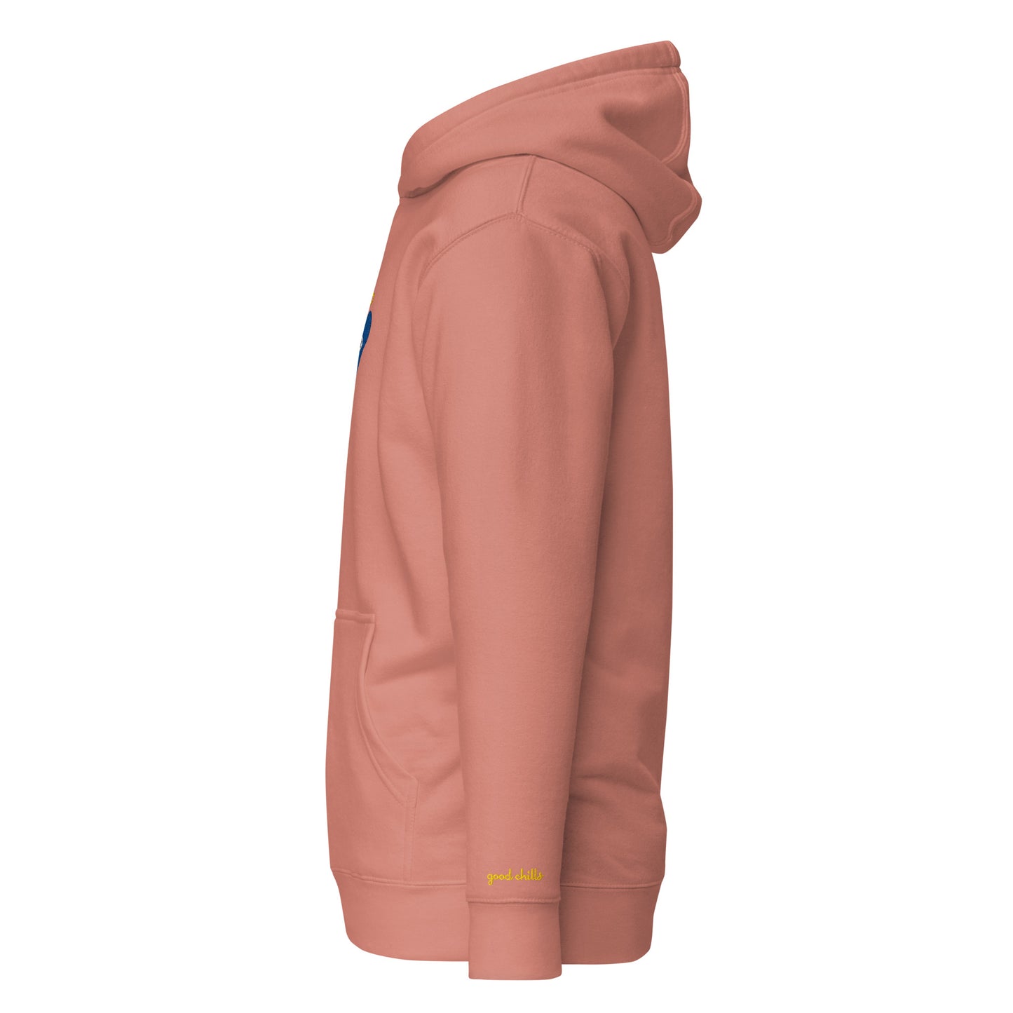 Blue Heart-Eye [Embroidered]  Unisex Hoodies