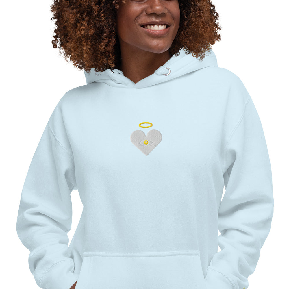 Cloud x Gold Heart-Eye [Embroidered] Unisex Hoodies