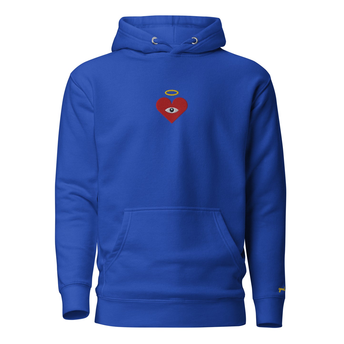 Red Heart-Eye [Embroidered]  Unisex Hoodies