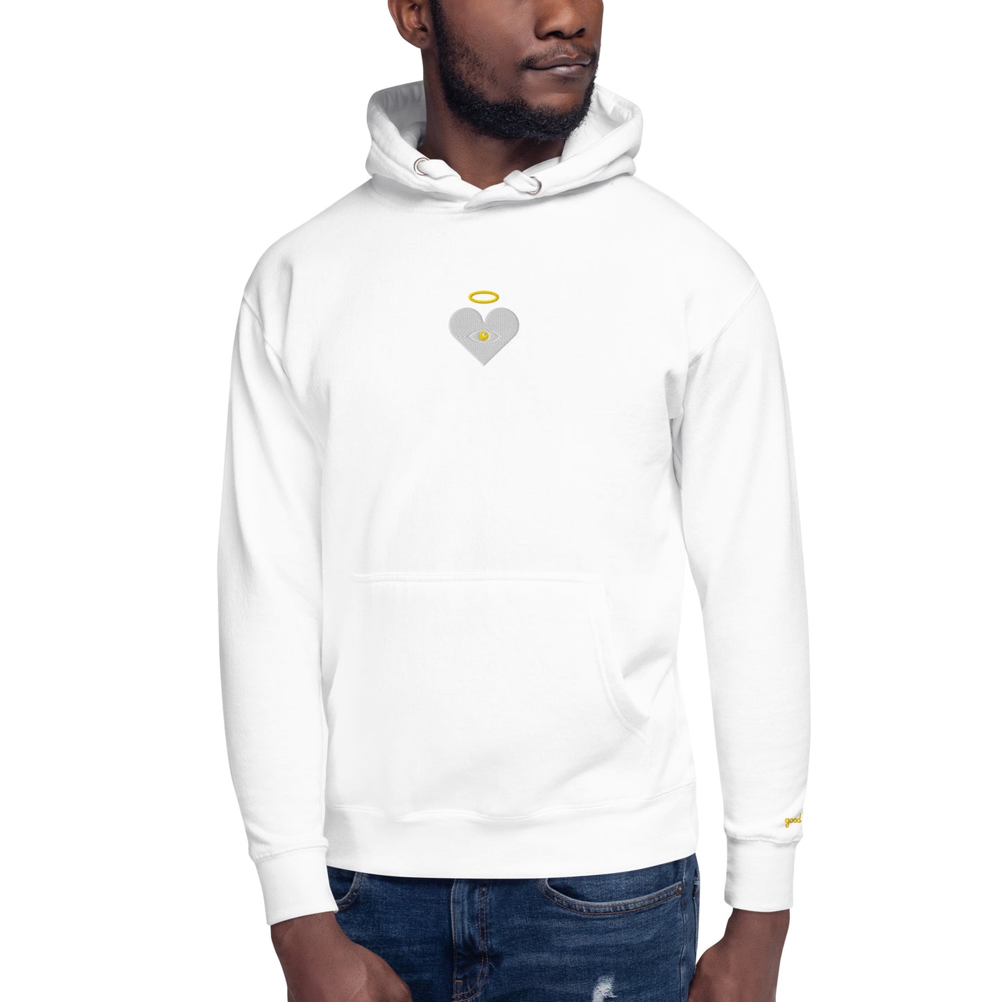 Cloud x Gold Heart-Eye [Embroidered] Unisex Hoodies