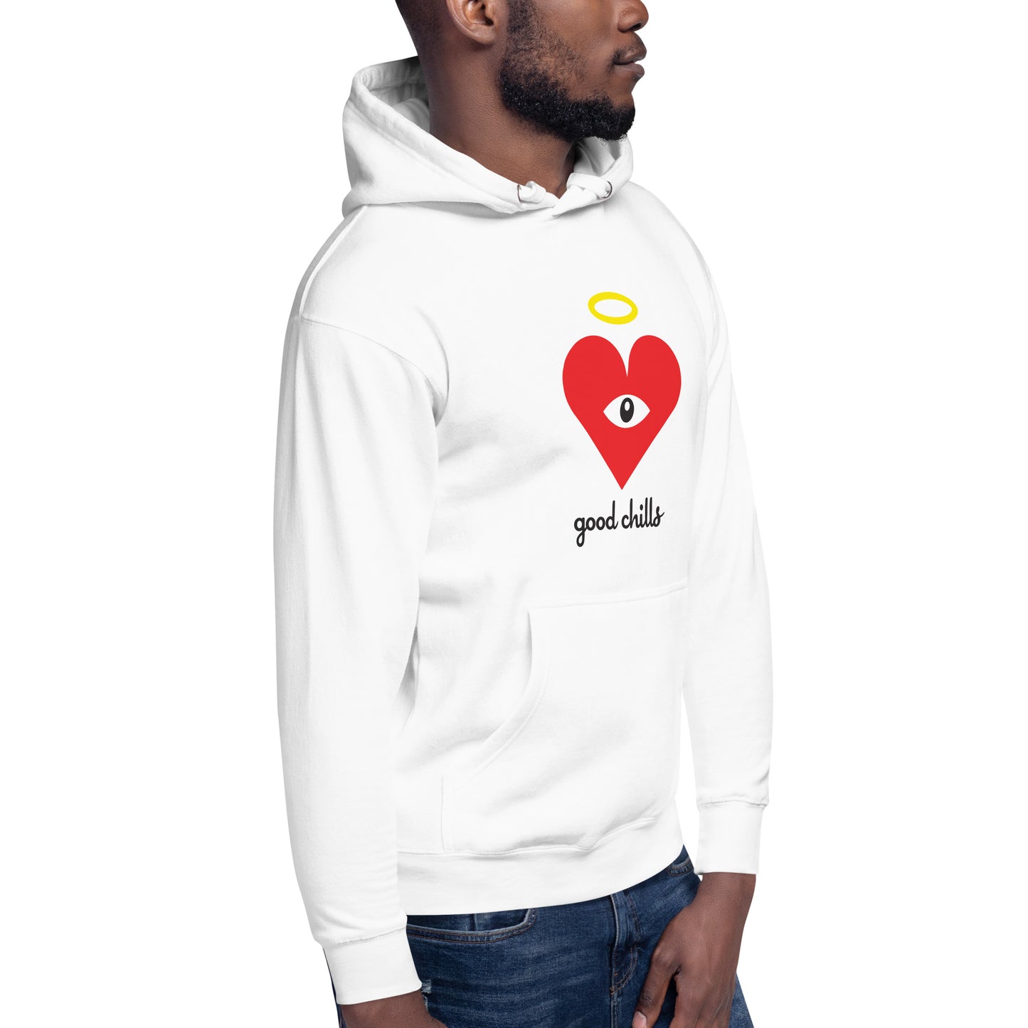 "good chills" Red Heart-Eye Unisex Hoodies